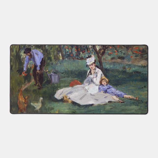 Edouard Manet - La famille Monet dans son jardin (Recto)