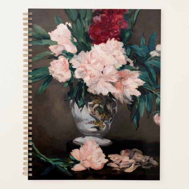 Edouard Manet - Vase de pivoines sur petit piédest (Devant)