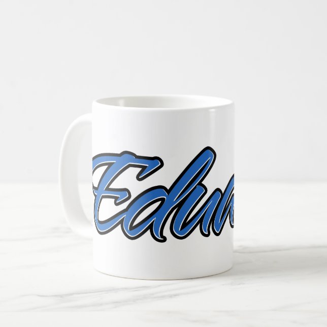Edouard Prénom Blue Tasse (Devant gauche)