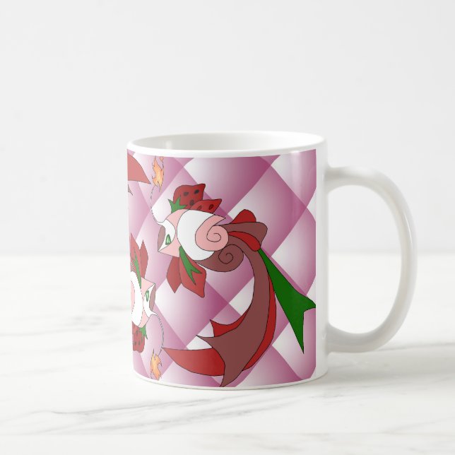 Édredon de rose de tasse d'amour de fraise (Droite)