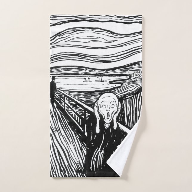 Edvard Munch - La lithographie de cri (Serviette à main)