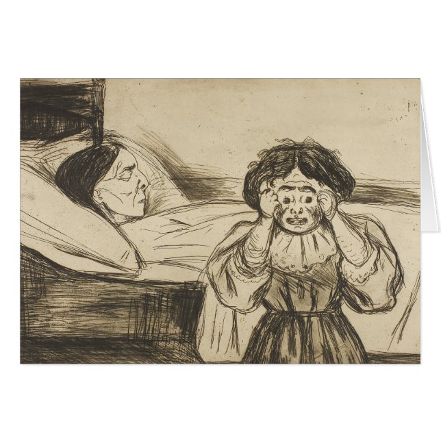 Edvard Munch - La mère morte et son enfant (Devant horizontal)