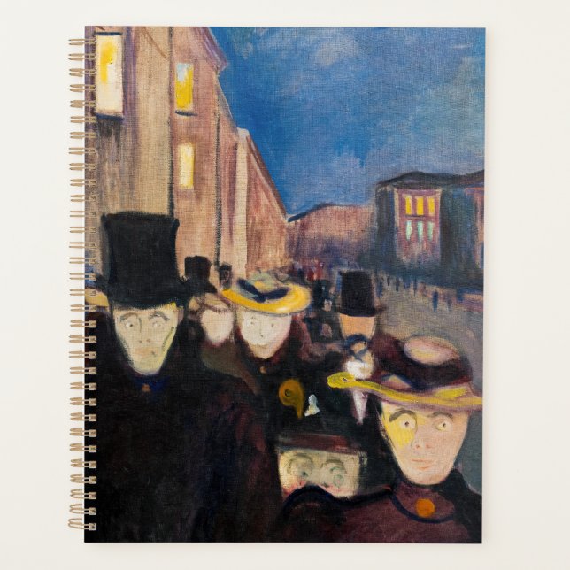 Edvard Munch - Soirée sur Karl Johan Street (Devant)