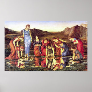 Edward Burne-Jones Le miroir de Vénus Poster