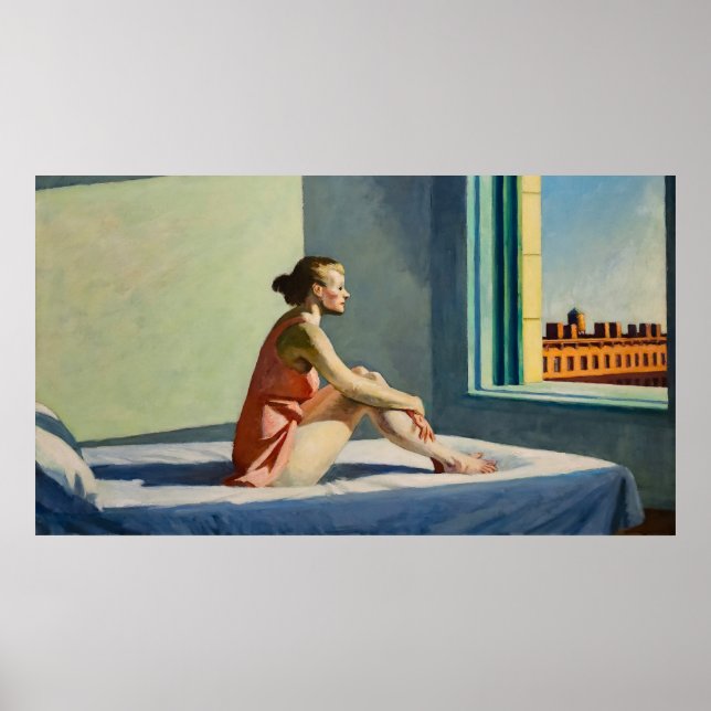 Edward Hopper Girl Wall Art Design Poster (Devant)