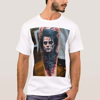Edward Scissorhand T-shirt tatouage Abstrait