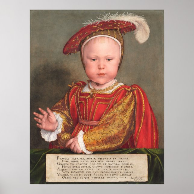 Edward VI - Hans Holbein Poster d'art (Devant)