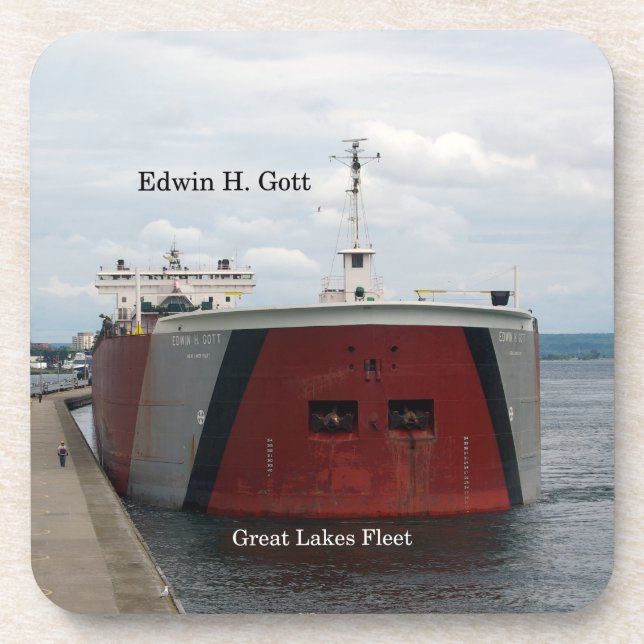 Edwin H. Gott ensemble de 6 dessous de verre en pl (Devant)