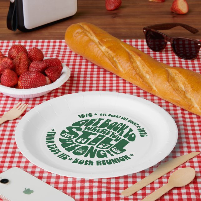 EE '76 Assiette en papier de 9 pouces (Pique-nique)