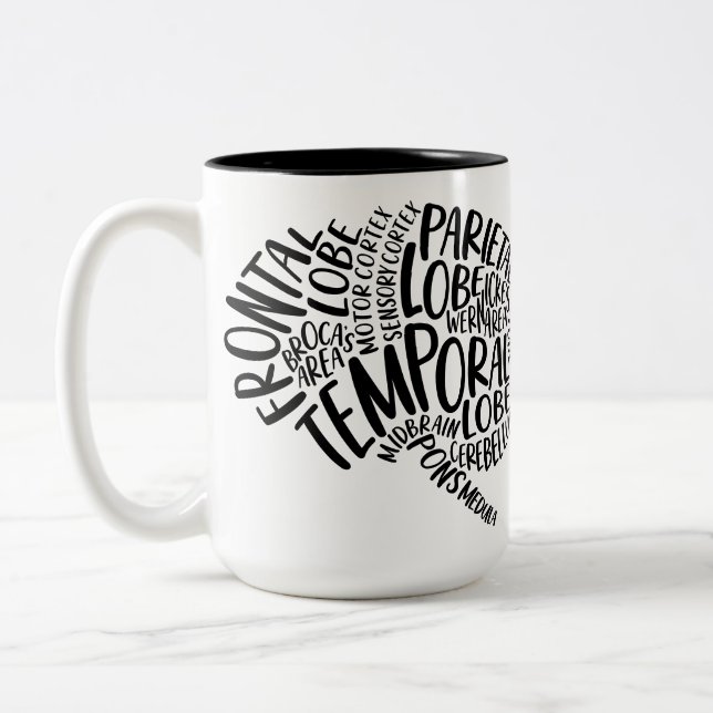 EEG Lobes of the Cerveau Mug (Gauche)