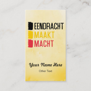 Eendracht Maakt Macht Cartes de visite belges de d