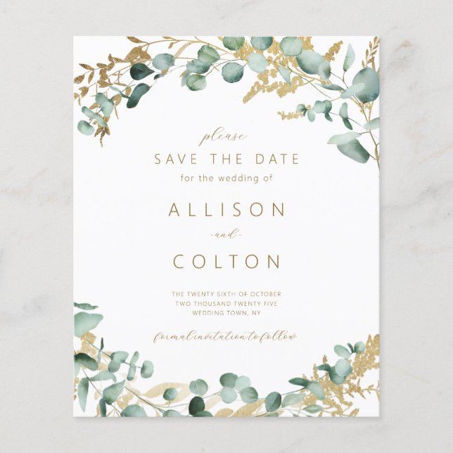 Eeucalyptus rustique vert sauge budget boho vert (Devant)