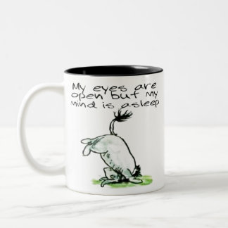 Eeyore drôle citation mug 'mes yeux sont ouverts'