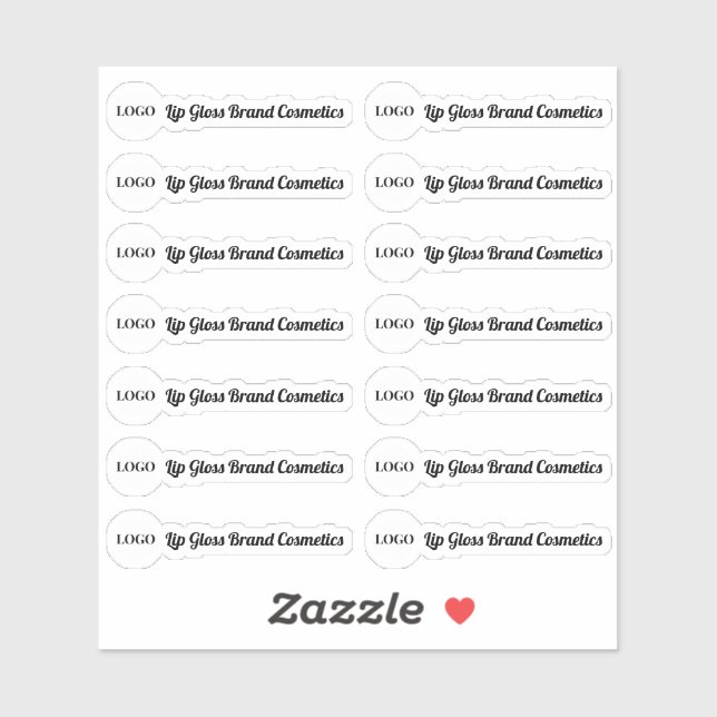 Effacer le Étiquette du logo du tube de brillance  (Feuille)