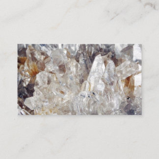 Effacer les Cartes de visite de cristal de quartz