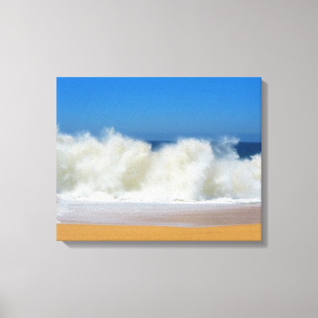 Effacer les vagues océaniques toile étirée Impress (Recto)