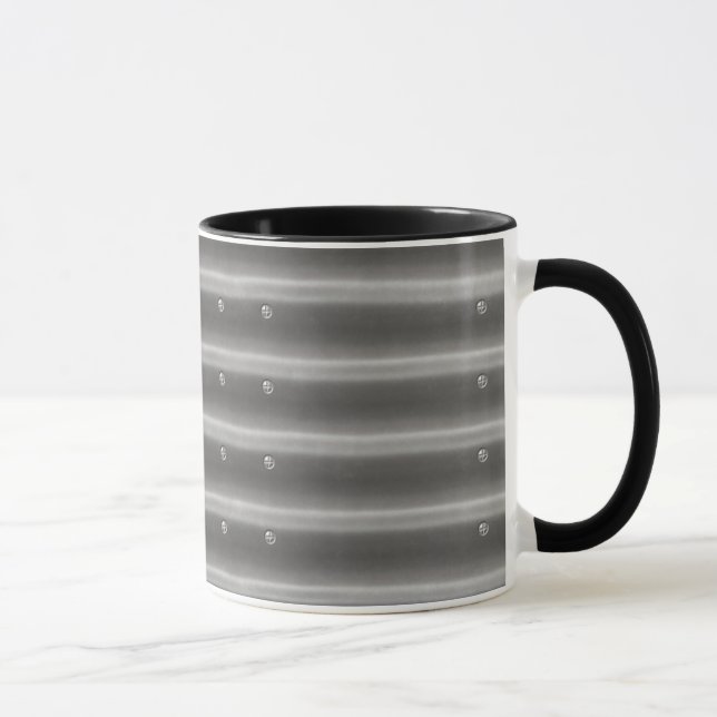 Effet 3D Acier Métal Café Mug (Droite)