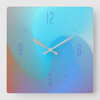 Effet aquarelle Bleu/Aqua/Terra > Horloges simples