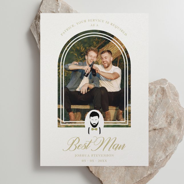 Effet Arch Best Man Drôle Mariage Simple Propositi (Créateur téléchargé)