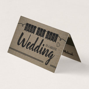 Effet Burlap vintage, Photo Enregistrer La Carte D