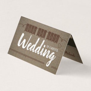 Effet Burlap vintage, Photo Enregistrer La Carte D