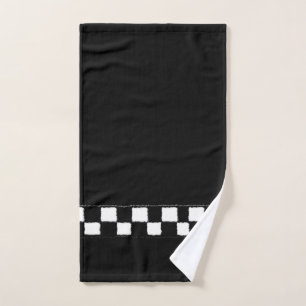 Effet Checkered noir et blanc d'éclaboussure
