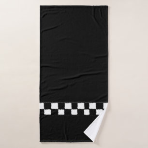Effet Checkered noir et blanc d'éclaboussure