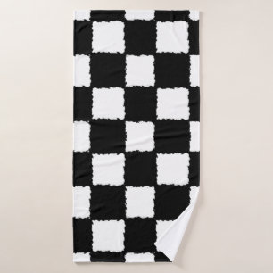 Effet Checkered noir et blanc d'éclaboussure