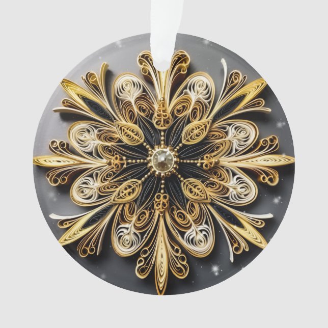 Effet de calage 3d Flocon de neige (devant)