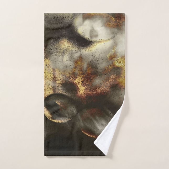 Effet de poussière Gold et Silver Star (Serviette à main)