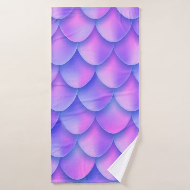 Effet de texture de feuille de queue de sirène de  (Serviette de bain)