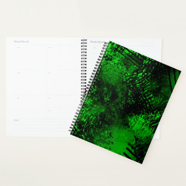 Effet Dessin de peinture vert et noir (Devant avec enveloppe)