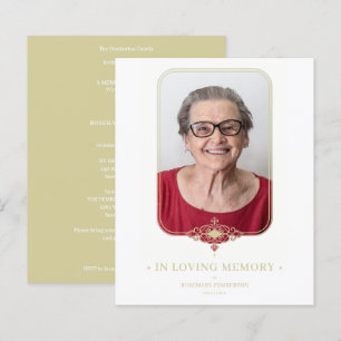 Effet doré funéraire Effet dentelle ornementale Ph