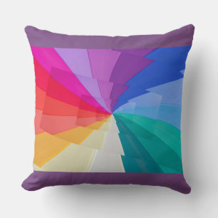 effet droste multicolore sur coussin