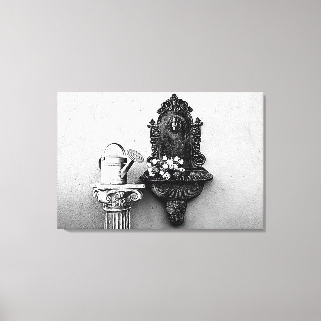 EFFET ENCRE sur fonte sur toile tendue (Recto)