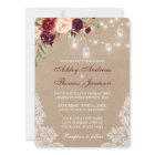 effet kraft, fleurs bordeaux et lanternes