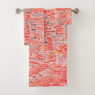 Effet mosaïque saumon étroit et pêche