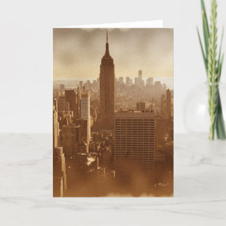 Effet photo endommagé Carte de voeux New York