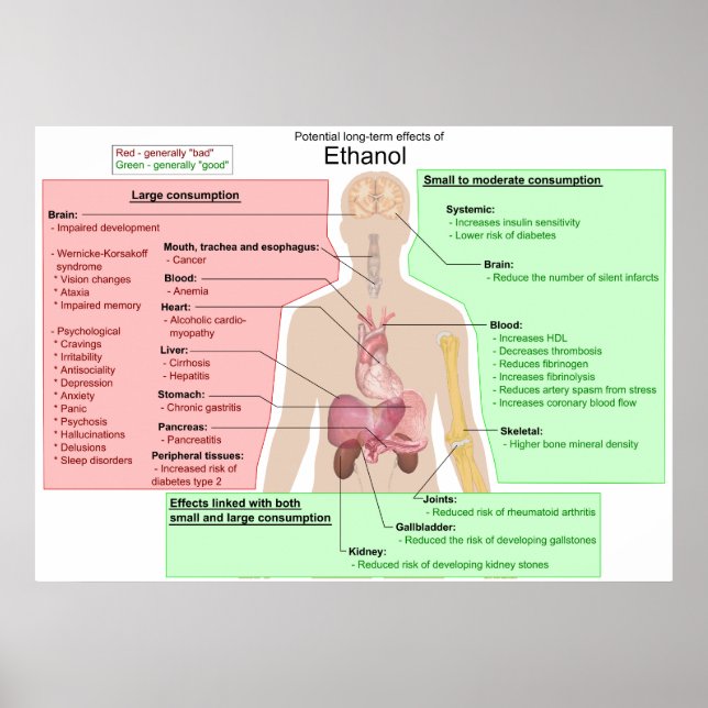 Effets à long terme de l'éthanol Tableau d'indiges (Devant)