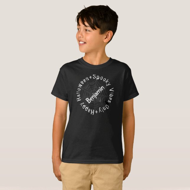 Éffrayant Black & White Joyeux T-shirt pour enfant (Devant entier)