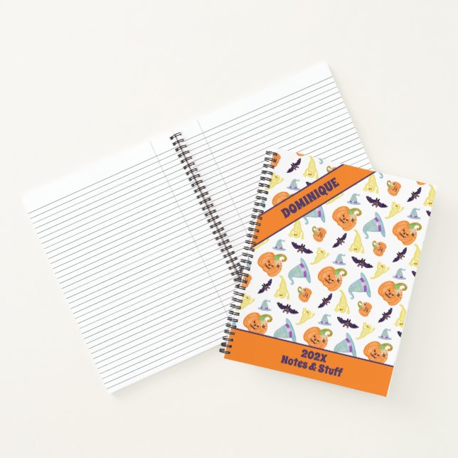Éffrayant Carnet spiral d'Halloween (Intérieur)