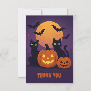 Éffrayant Cute Carte de remerciements Halloween -
