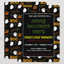 ÉFFRAYANT GHOST HAPPY HALLOWEEN PARTY INVITATION