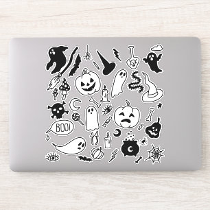 éffrayant halloween fête doodart autocollants