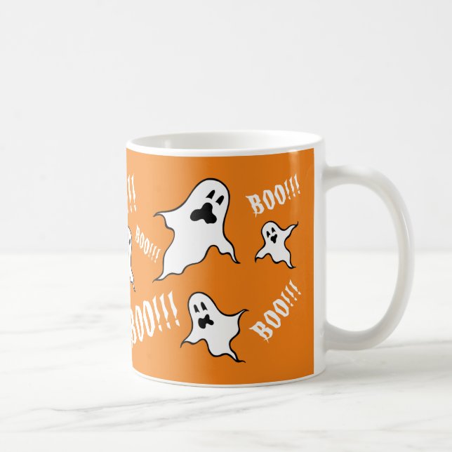 Éffrayant Halloween Ghosts café Mug (Droite)