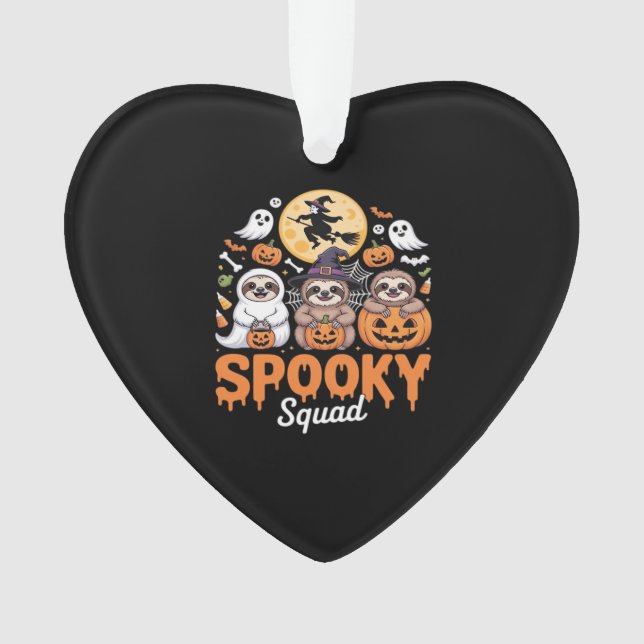 Éffrayant Halloween sorcière drôle Horreur Sloths  (devant)