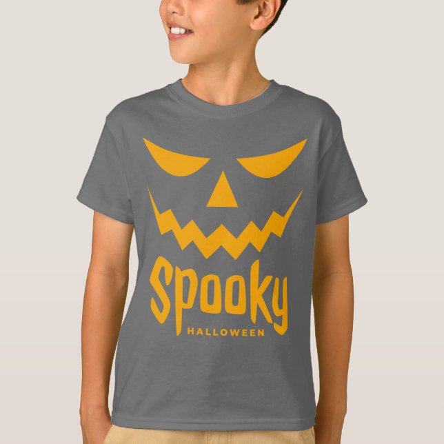 Éffrayant Joyeux T-shirt Halloween (Devant)