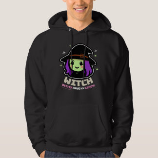 Éffrayant Kawaii sorcière Halloween Sweat - shirt