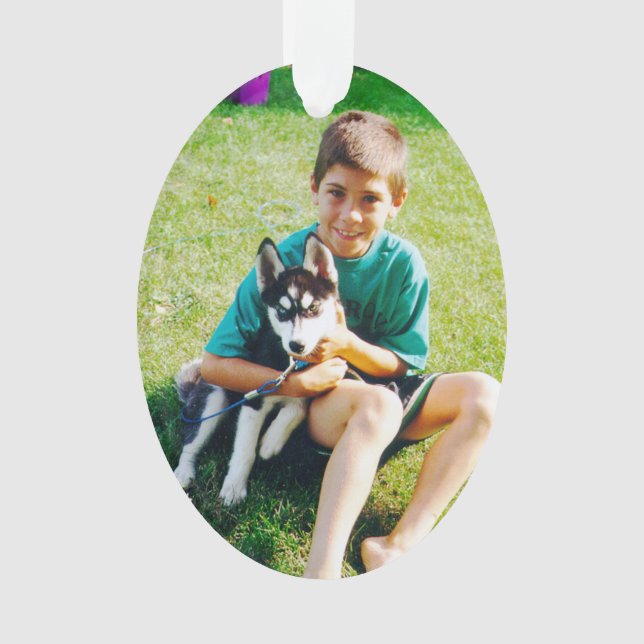 Éffrayant le chiot Husky (devant)