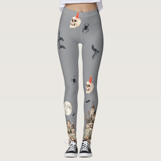 Éffrayant, Leggings d'Halloween Scarey (Devant)